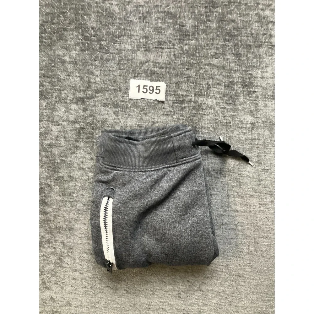 Hurley Nike Dri-FIT Solar Jogger Pants Boys Small 5 Gray Heather Tapered Zipper
